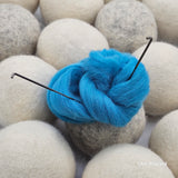 Electric blue - Felting wool 50g