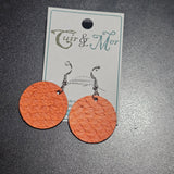 Orangé - Boucles d'oreilles par Cuir & Mer