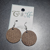 Terre - Boucles d'oreilles par Cuir & Mer