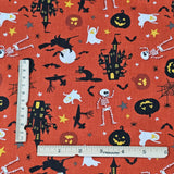 Halloween orange - 100% coton non-extensible (au 1/2m)