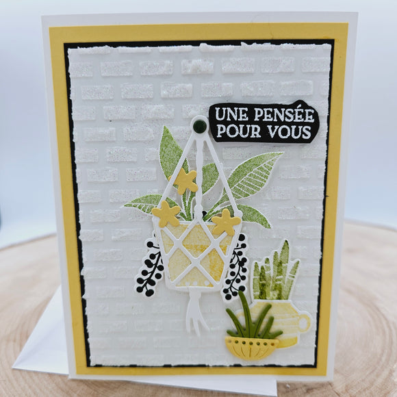 Une pensée pour vous - Plantes - Carte de voeux par Linda