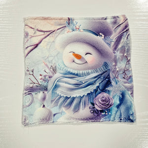 Bonhomme de neige - Serviette de table en microfibre