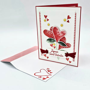 Joyeuse St-Valentin (cœurs) - Carte de voeux par Linda