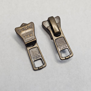 YKK Vislon 5VS Slider - Antique Brass