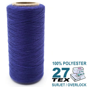 Fil de polyester TEX 27 (Fusette) Bleu #8254