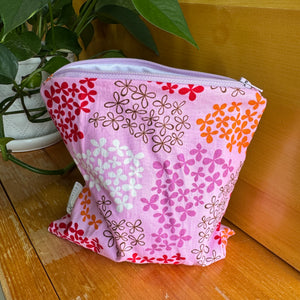 Sac à sandwich - Fleurs roses par Créations JL