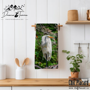 Greta la grande aigrette - Essuie-vaisselle