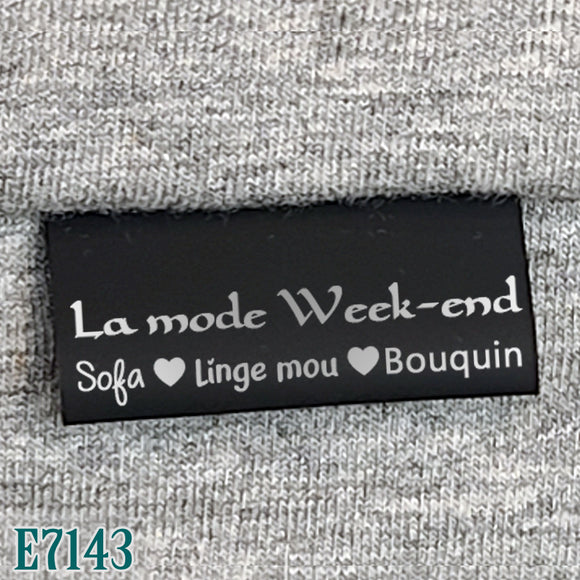 La mode Week-end - Taffeta noir