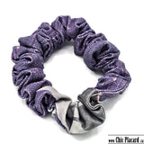 3 wraps scrunchie CP38 mauve linen