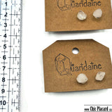 Quartz brut - Boucles d'oreilles par La Quaridaine