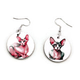 Chat Sphynx - Boucles d'oreilles