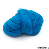 Electric blue - Felting wool 50g