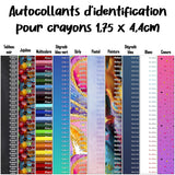 Autocollants d'identification personnalisés