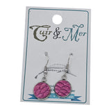 Rose - petites boucles d'oreilles par Cuir & Mer