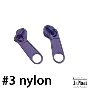 Violet - Curseur pour zip nylon #3