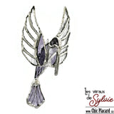 Colibri violet 3D - Les vitraux de Sylvie