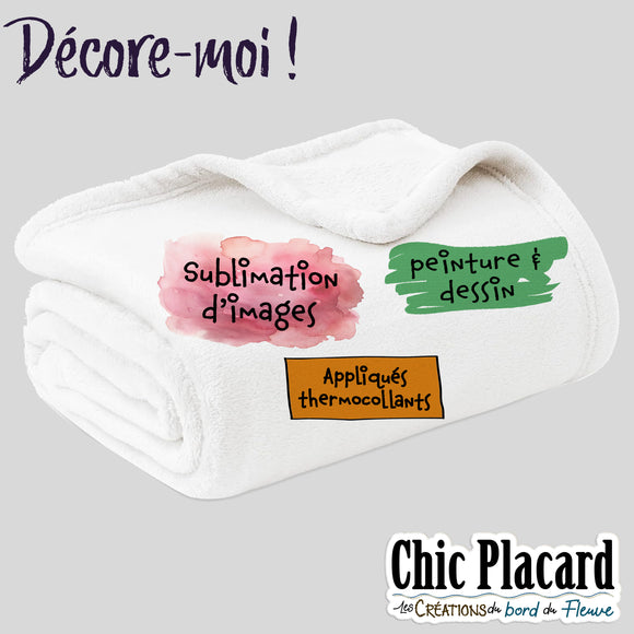 Couverture douce à décorer
