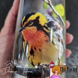 Prothonotary Warbler - Drone Terra #108 - Stainless Steel Tumbler