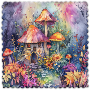 Jardin de fées #1 - Lingette hyperdouce en microfibre