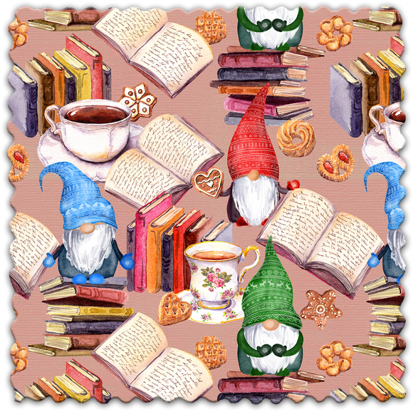 Gnomes & bouquins - Lingette hyperdouce en microfibre