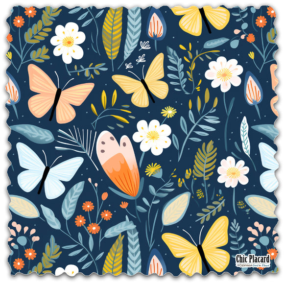 Papillons - Lingette hyperdouce en microfibre