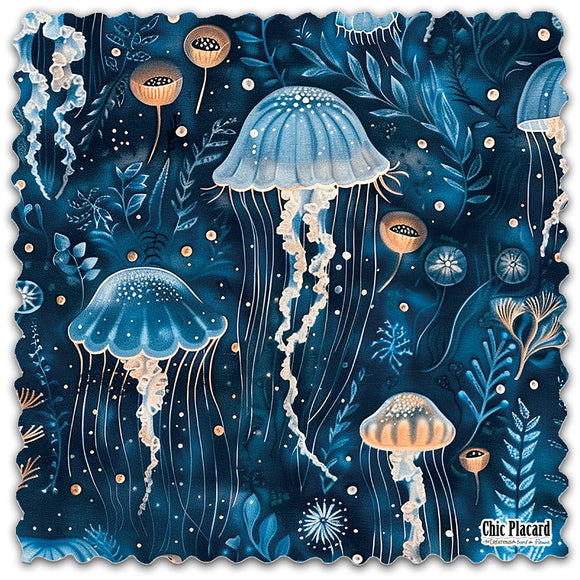 Méduses - Lingette hyperdouce en microfibre