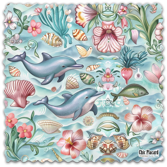 Dauphins - Lingette hyperdouce en microfibre