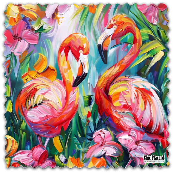 Flamants - Lingette hyperdouce en microfibre