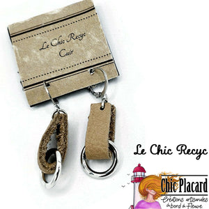 Cuir - Boucles d'oreilles - Le Chic Recyc