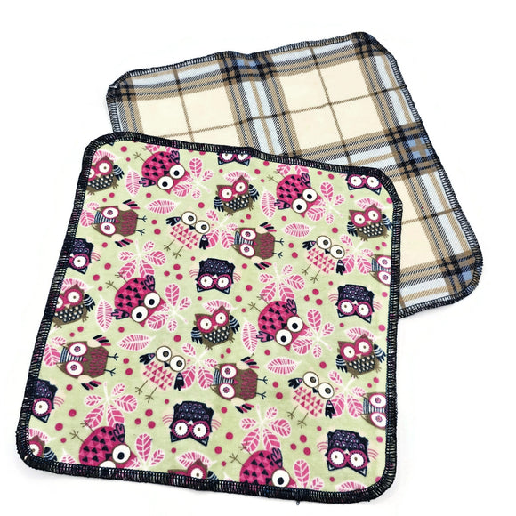 Chouettes - Essuie-tout maxi lavable signé Christine
