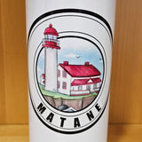 Matane Lighthouse - Aluminum cup with straw