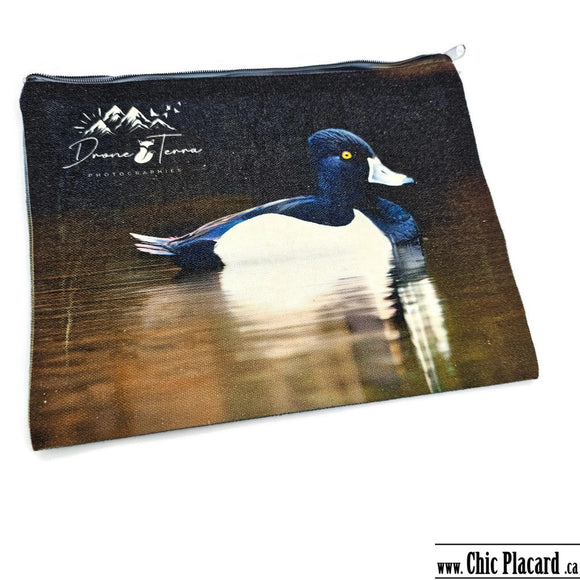 Pochette à zip pour crayons ou autres - Drone Terra - #038-027 canards