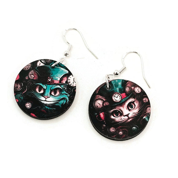 Mad cat - Boucles d'oreilles