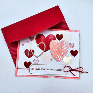 Avec toute mon affection - Carte de voeux par Linda