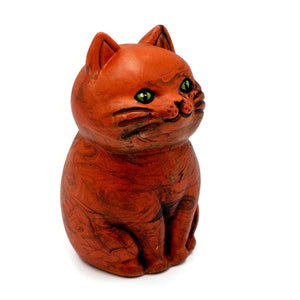 Statuette de chat en jesmonite