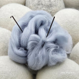 Pale gray - Felting wool 50g