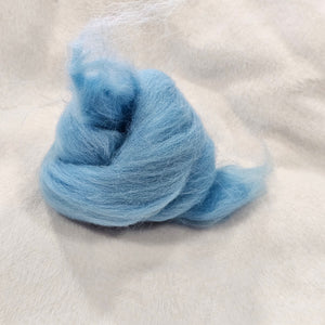 Bleu ciel d'été - Laine à feutrer