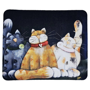 Trois ptits chats - Tapis de souris signé Christine