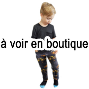 T-shirt bleu canard chiné - 5T