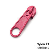 Rose fushia - Curseur pour zip nylon #3