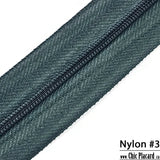 Sage green - Zipper Nylon #3 (1/2m) 