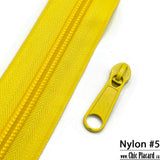 Jaune jonquille - Zipper Nylon #5 (au 1/2m)