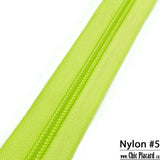 Vert pomme - Zipper Nylon #5 (au 1/2m)