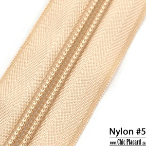 Ecru - Zipper Nylon #5 (1/2m) 