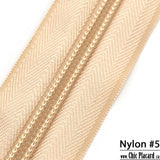 Ecru - Zipper Nylon #5 (1/2m) 