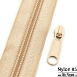 Ecru - Zipper Nylon #5 (1/2m) 