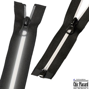 Zipper séparable - Nylon #5 - 90cm/35pouces - brille dans le noir