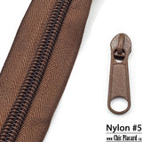 Brown - Zipper Nylon #5 (1/2m) 