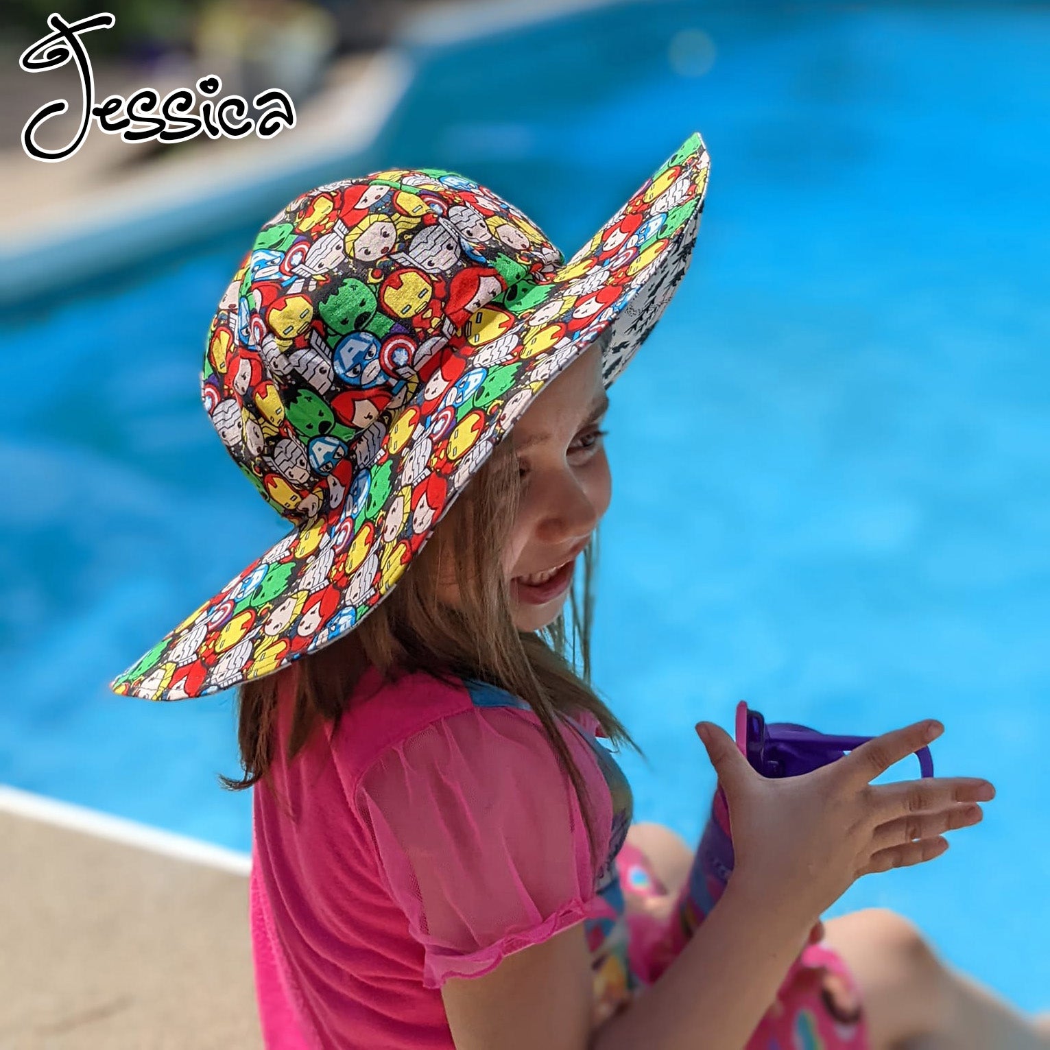 Reversible Wide Brim Sun Hat, sewing pattern and instructions, digital  format