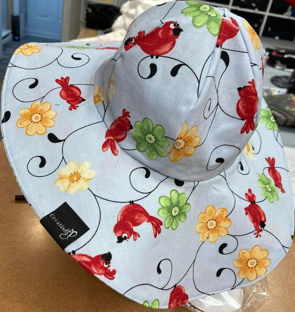 Sewing pattern the capeline sun hat reversible with wide brim